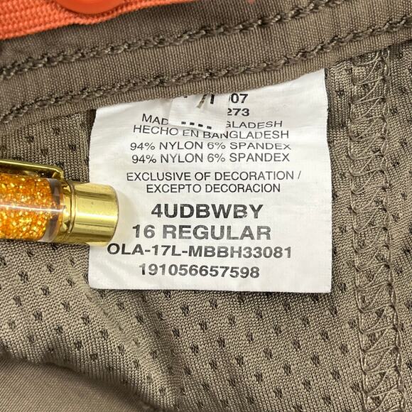 Wrangler Boys Brown Tan Lightweight Cargo Utility Hiking Outdoor Nylon Shorts 16 - Picture 5 of 12